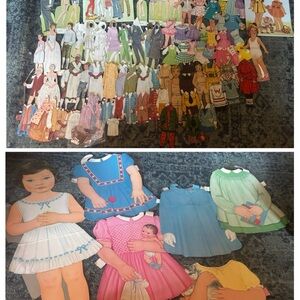 vintage 140+paper doll lot